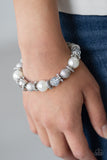 Sparking Conversation - White Paparazzi Bracelet