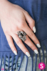 Sparkle Splash - Black Paparazzi Ring