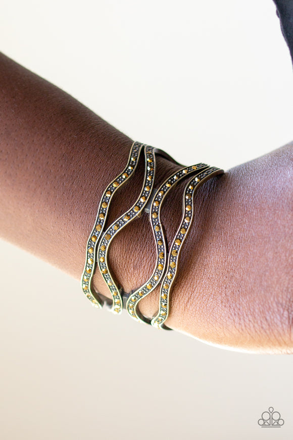 Speaks Volumes - Brass Paparazzi Bracelet