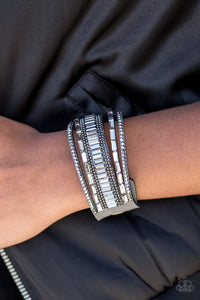 Spectacular Shimmer - Silver Paparazzi Bracelet