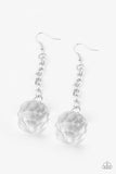 Spellbound Shimmer - White Paparazzi Earrings