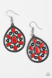 Spring Arrival - Red Paparazzi Earrings