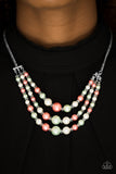 Spring Social Multi - Pink Paparazzi Necklace