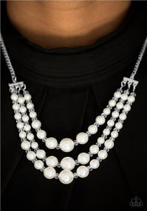 Spring Social Pearls - White Paparazzi Necklace