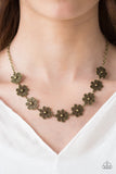 Spring Beauty - Brass Paparazzi Necklace