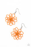 Springtime Serenity - Orange Paparazzi Earrings