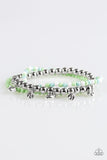 Springtime Sweethearts - Multi Green Paparazzi Bracelet