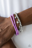 Springtime Sweethearts - Purple Paparazzi Bracelet