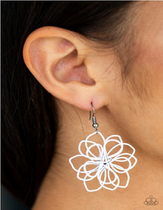 Springtime Serenity - White Paparazzi Earrings