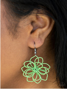 Springtime Serenity - Green Paparazzi Earrings