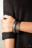 Standout Shimmer - Gunmetal Black Paparazzi Bracelet