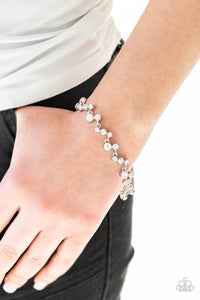 Starlit Stunner - White Paparazzi Bracelet