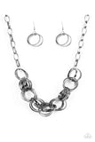 Statement Made - Gunmetal Paparazzi Necklace