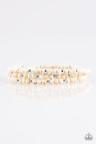 Stone Paradise - White Paparazzi Bracelet