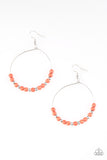 Stone Spa - Orange Paparazzi Earrings