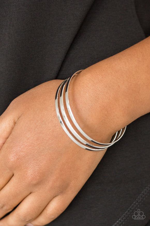 Street Sleek - Silver Paparazzi Bracelet