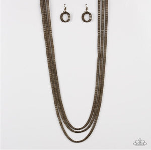 Street Sweep - Brass Paparazzi Necklace