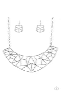 Strike While Haute - Silver Paparazzi Necklace