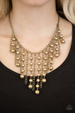 Stun Control - Brass Paparazzi Necklace