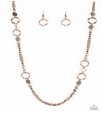 Stylishly Steampunk - Copper Paparazzi Necklace