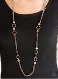 Stylishly Steampunk - Copper Paparazzi Necklace