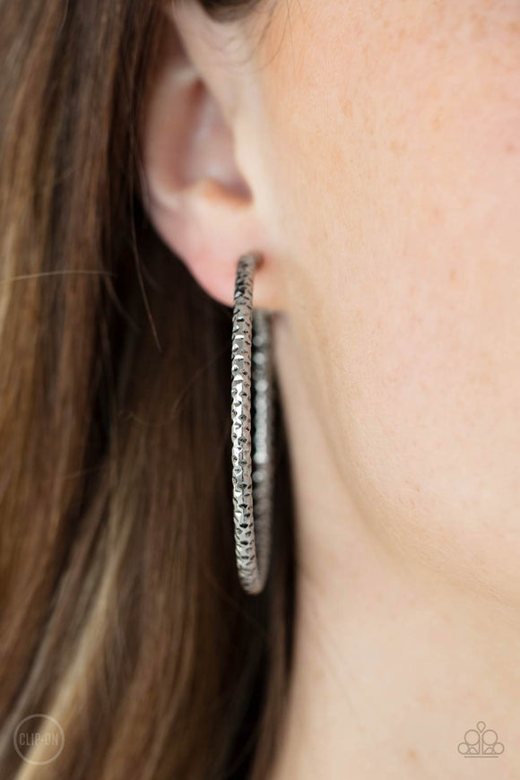 Subtly Sassy - Silver Clip-on Paparazzi Earrings