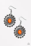 Summer Blooms - Orange Paparazzi Earrings