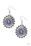 Summer Blooms - Purple Paparazzi Earrings