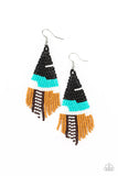 Summer Heat - Black Seed Bead Paparazzi Earrings