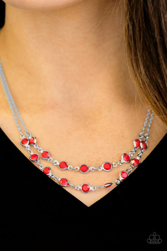 Summer Girl - Red Paparazzi Necklace