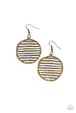 Sunrise Stunner - Brass Paparazzi Earrings