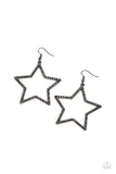 Supernova Sparkle - Black Paparazzi Earrings