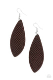 Surf Scene - Brown Paparazzi Earrings