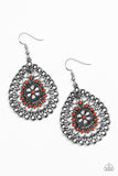 Sweet As Spring - Orange Paparazzi Earrings