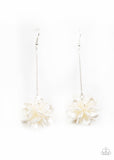 Swing Big - White Paparazzi Earrings