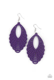 Tahiti Tankini - Purple Paparazzi Earrings