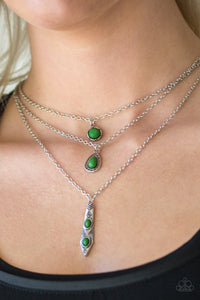 Tahitian Princess - Green Paparazzi Necklace