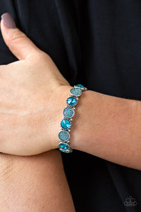 Take A Moment To Reflect - Blue Paparazzi Bracelet