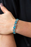 Take A Moment To Reflect - Blue Paparazzi Bracelet