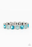 Take A Moment To Reflect - Blue Paparazzi Bracelet