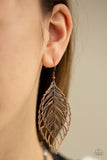 Take It or LEAF It - Copper Paparazzi Earrings