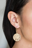 Texture Tribute - Gold Paparazzi Earrings