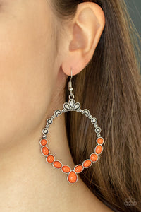 Thai Treasures - Orange Paparazzi Earrings