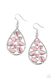 That Thing You Dew - Pink Paparazzi Earrings