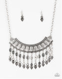 The Desert Is Calling - Silver Paparazzi Necklace Set