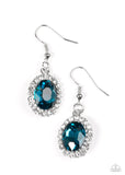 The Fame of The Game - Blue Paparazzi Earrings