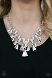 The Sands Of Time - Blockbuster - Silver Paparazzi Necklace