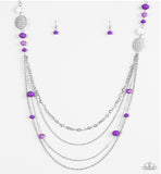 The Summertime Of Your Life - Purple Paparazzi Necklace