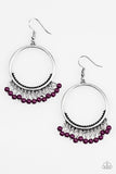 The World Is a Jungle - Purple Paparazzi Earrings