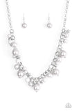 The Upstater Pearls- Silver Paparazzi Necklace